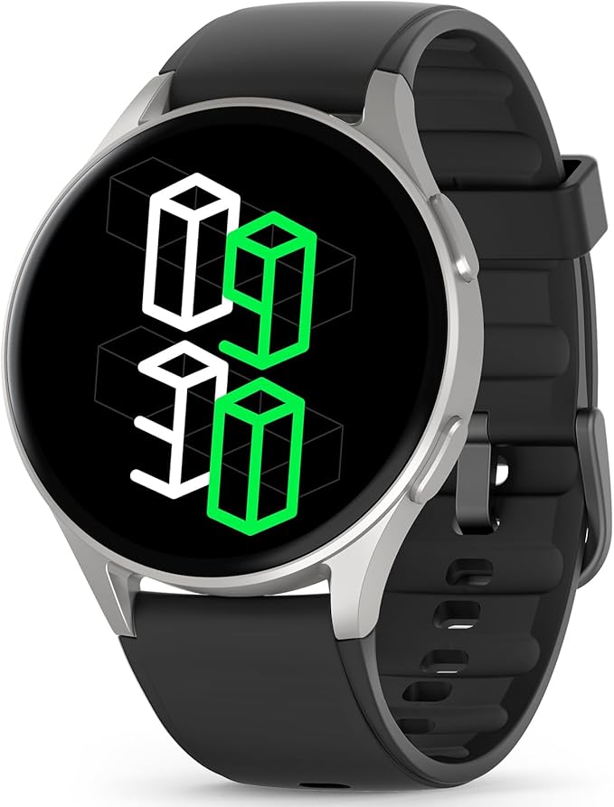 Smart Watch for Women Men, Built-in Alexa, GPS, HRV, VO2 Max, Blood Oxygen, Sleep & Stress Monitor, Compass, Altimeter, 1.32" AMOLED, Fitness & Women’s Health, iPhone Compatible