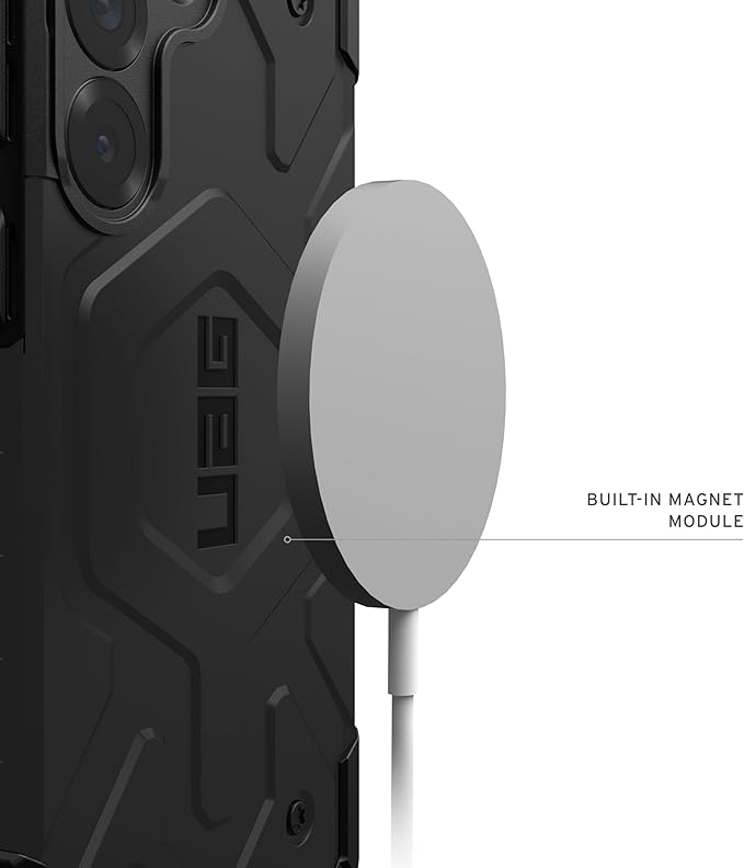 URBAN ARMOR GEAR UAG Designed for Samsung Galaxy S25 Case 6.2" Pathfinder - Compatible with Magnetic Charging Armor Shell Impact-Resistant Rugged Military Drop Tested Protective Cover, Black