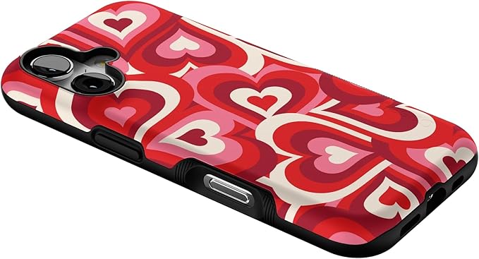 Casely iPhone 17 Case | Love Song Remix | Ombre Hearts | Bold Protective Design | Compatible with MagSafe