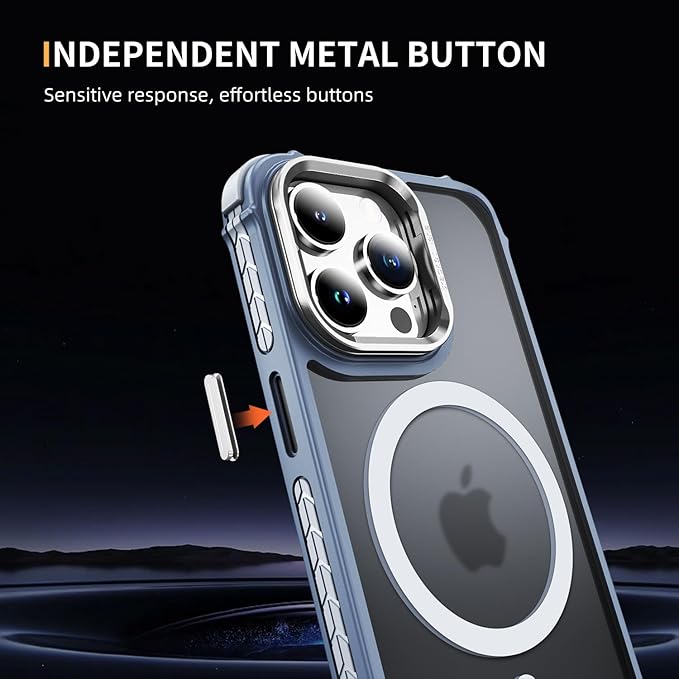 for iPhone 15 Pro Max Case, Compatible with MagSafe, Shockproof Slim Magnetic Case for iPhone 15 Pro Max (Grey)