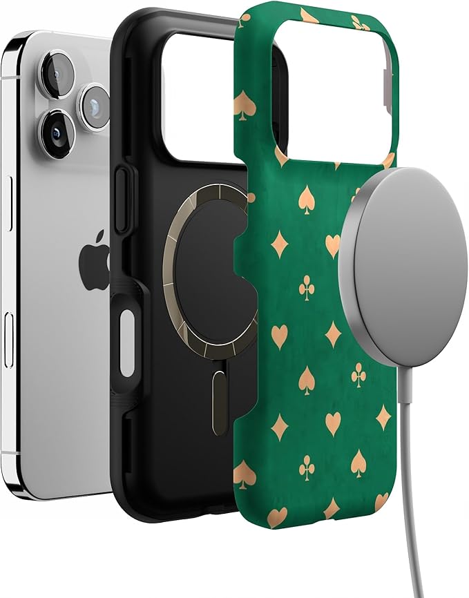 Casely iPhone 17 Pro Case | Royal Flush | French Deck | Bold Protective Design | Compatible with MagSafe