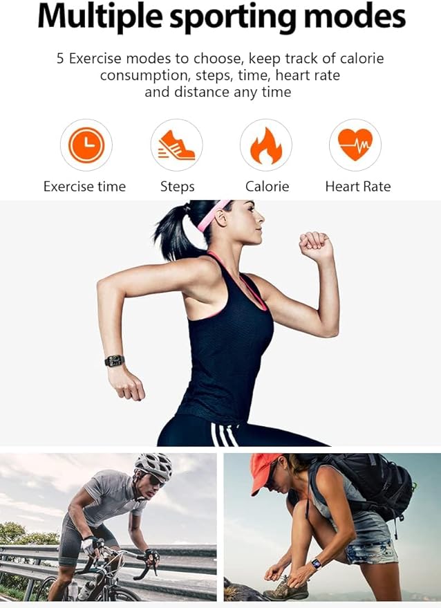 Smart Watch for Men Women Compatible Android iOS iPhone, 2.09" Touch Screen Fitness Tracker Smartwatch with Call/SMS/Sleep Monitor/Pedometer Two Sport Bands (Grey)