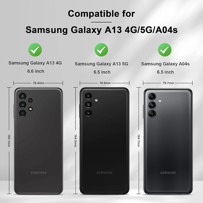 Jasonyu Flip Wallet Case for Samsung Galaxy A13 5G/4G/Galaxy A04s,Leather Magnetic Folio Cover with Card Holder,Kickstand - TPU Shockproof Durable Protective Phone Case,Black