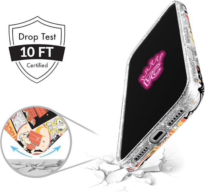 VELVET CAVIAR Case for iPhone 17 Air | Compatible with MagSafe | 10ft Drop Tested | Protective Designer Cases | Halloween Snoopy Varsity Glitter
