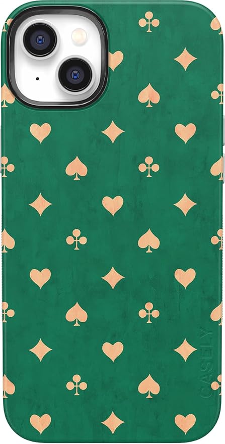 Casely iPhone 14 Case | Royal Flush | French Deck Playing Cards | Compatible with MagSafe | Bold Protective Design