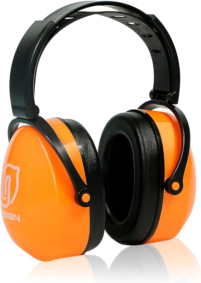 LYSIAN Foldable Noise Reduction Earmuffs, Hearing Protection Safety Ear Muffs for Shooting, Workshop,Loud Security Events