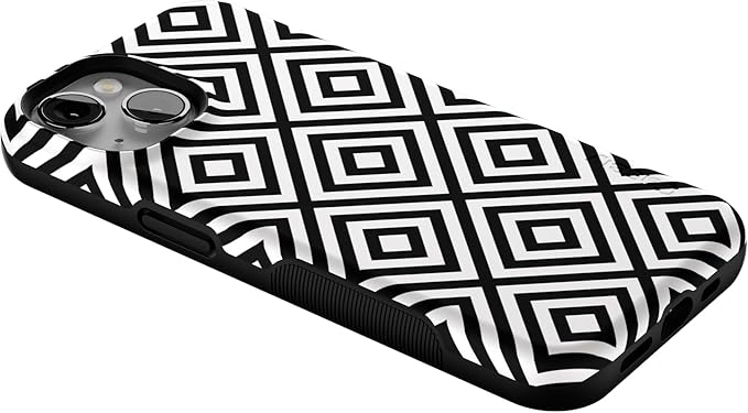 Casely iPhone 14 Case | Diamonds | High Contrast Design | Compatible with MagSafe | Bold Protective Design