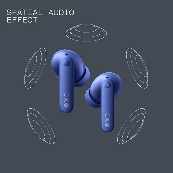 CMF Buds Pro 2 Wireless Earbuds, Hi-Res Audio with LDAC, 50 dB Hybrid Noise Cancelling Earbuds, Ultra Bass Technology, Bluetooth 5.3, 43H Play Time with Charging Case, 6 HD Mics Headphones, Blue