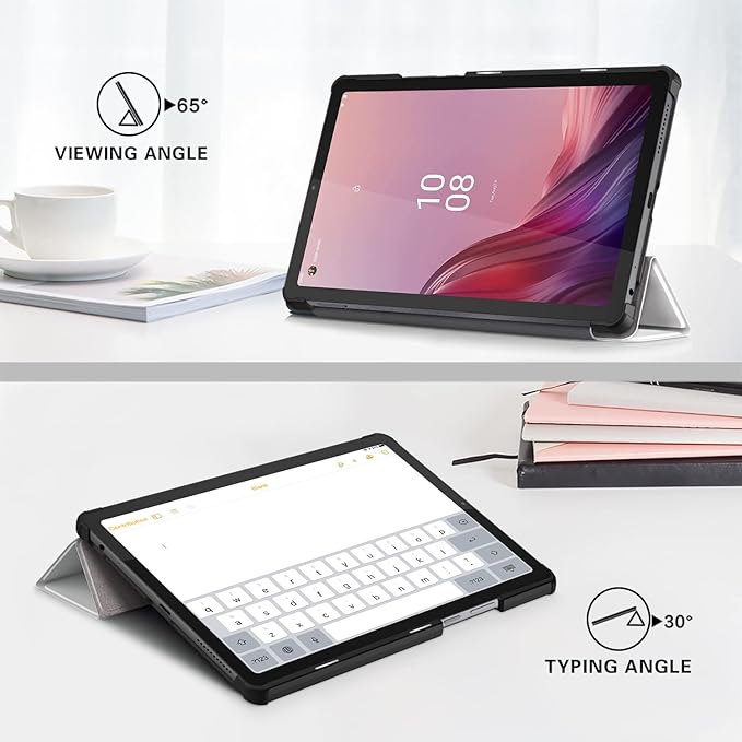 Case Compatible with Nook 9 Lenovo Tablet 2024/Lenovo Tab M9 9Inch Tablet TB310FU 2023 Lightweight Slim Stand Cover,Lazy cat
