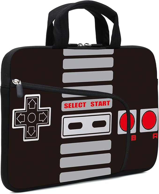 11.6" 12.2 inches Laptop sleeve Chromebook Case Ultrabook Case Notebook Sleeve Tablet Case Neoprene Handle Sleeve for Kids Men Women, Two pockets Fit Apple MacBook Air Samsung Acer HP DELL (Games-3)