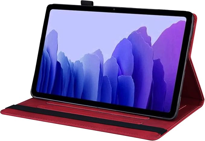 Case for Lenovo Tab P11 Pro (2nd Gen) / Tab P11 Pro Gen 2 11.2 inch Magnetic PU Leather Folio Stand Shell Cover Foldable Card Holder Multi-Angle Tab P11 Pro 2022 11.2",Red