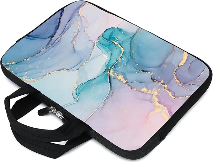 Laptop Sleeve Case 11.6" 12.1 Inch Neoprene Laptop Sleeve/Notebook Computer Pocket Case/Chromebook Case/Tablet Briefcase Carrying Bag Compatible For Men， Women ，boys， girls (Blue)