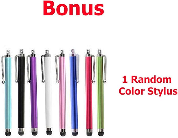 Epicgadget Case for Nook 9" Lenovo Tablet (2024) / Lenovo Tab M9 (TB-310FU, 2023 Released) 9 Inch Display Tablet - Slim Lightweight Trifold Shell Stand Cover Case + 1 Random Stylus (Black)