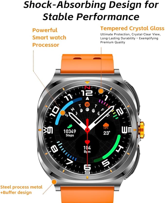 Smartwatch with Earbuds(Answer&Make Calls) IP67 Water Resistant Watch(2 Straps), Sports Watches 100+ Sports Modes (Cycling/Fitness/Hiking), DIY Watch Faces for Men Dad Husband