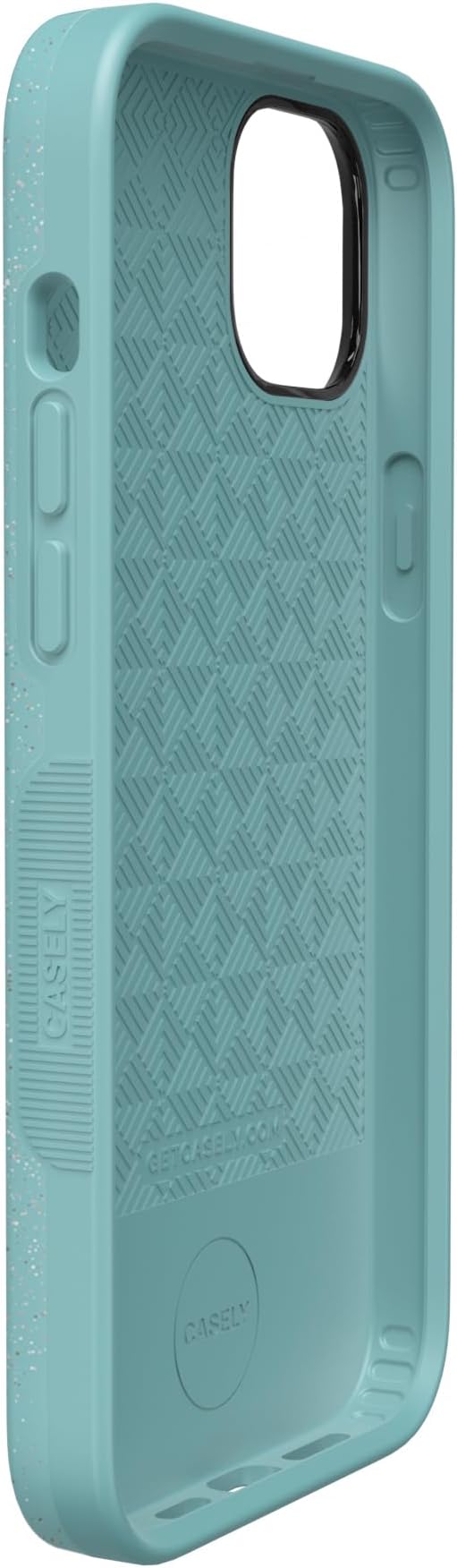 Casely iPhone 14 Case | Aquamarine | Ocean Blue Shimmer Glitter | Bold Protective Design | Compatible with MagSafe