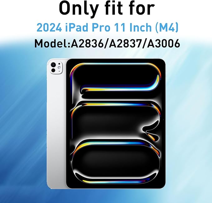 for iPad Pro 11 Case 2024 - Waterproof Case for iPad Pro 11 Inch M4 (5th Generation), Full Body Protection Case Shockproof Dust-Proof with Pencil Holder