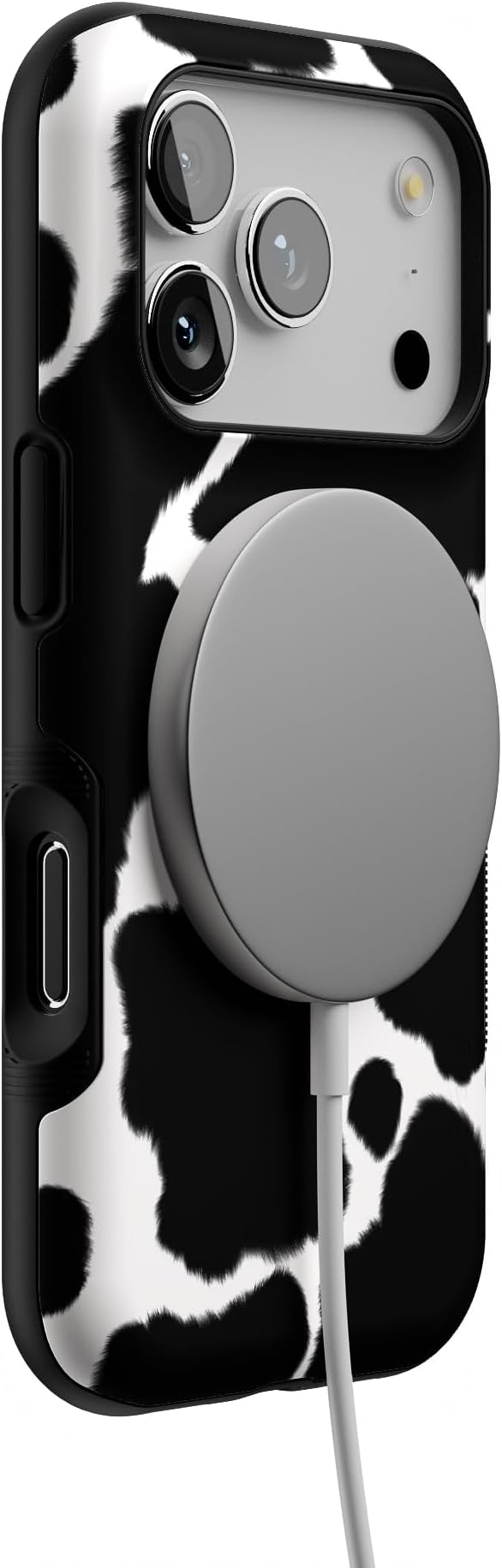 Casely iPhone 17 Pro Case | Current Mood | Cow Print | Bold Protective Design | Compatible with MagSafe