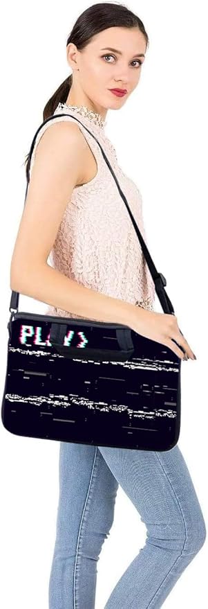 RICHEN 14 15 15.4 15.6 inch Laptop Shoulder Bag Messenger Bag Notebook Handle Sleeve Neoprene Carriyng Travel Case with Accessories Pocket (14-15.6 inch, PLAYS)