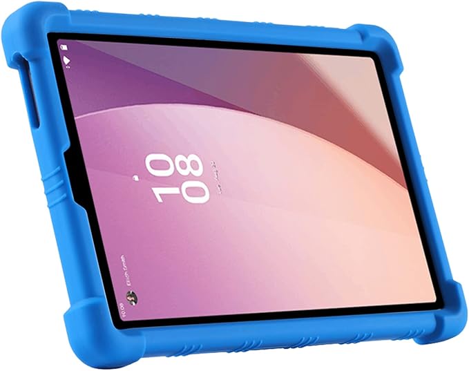 Case for Lenovo Tab M9 Cover 9.0 inch (TB-310FU,2023 Released), Kids Friendly Soft Silicone Adjustable Stand Cover for Lenovo Tab M9 Tablet (Blue)