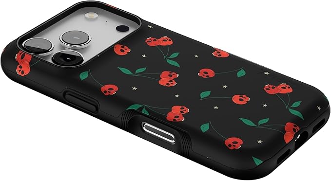 Casely iPhone 17 Pro Case | Sweet Revenge | Cherry Skulls | Bold Protective Design | Compatible with MagSafe
