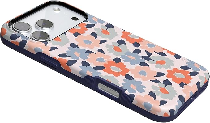 Casely iPhone 17 Pro Case | Field of Flowers | Pastel Floral | Compatible with MagSafe | Bold Protective Design
