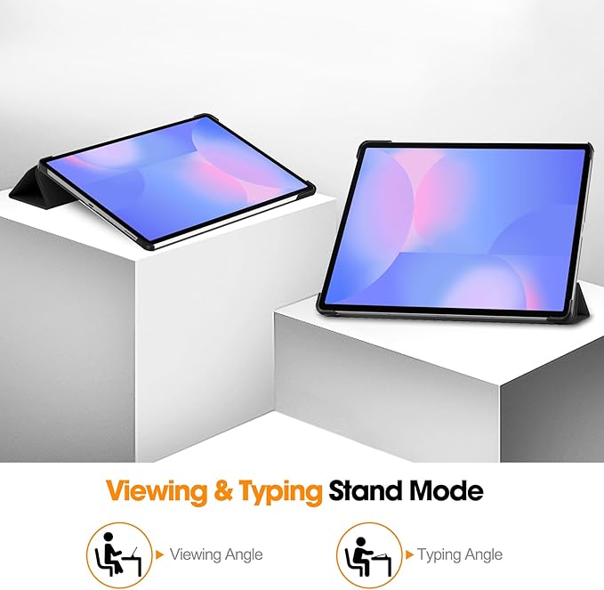 Smart Case for Samsung Galaxy Tab S10 FE+ / S10 FE Plus 13.1 Inch 2025, Ratesell Lightweight Trifold Stand Smart Case Cover with Auto Wake/Sleep Black