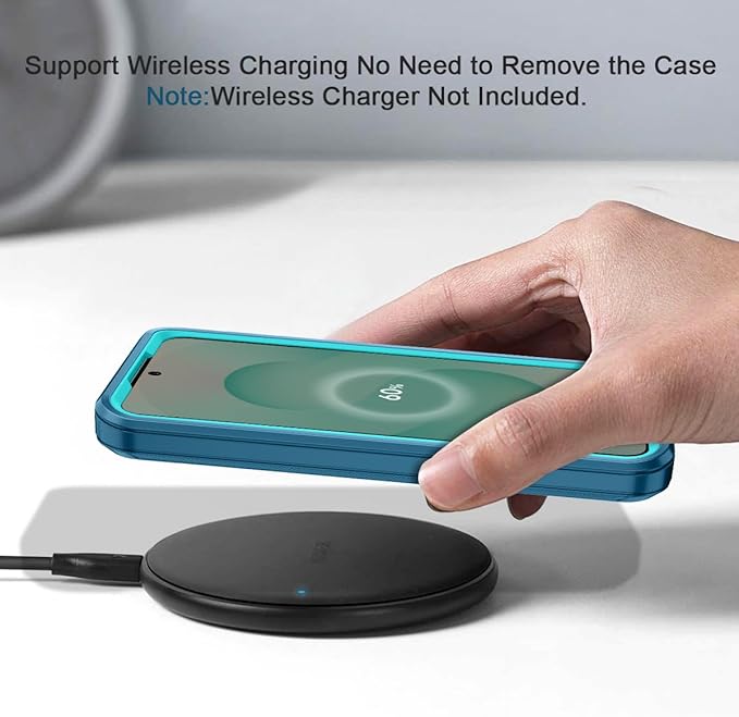 for Samsung Galaxy S25 Case Heavy Duty Protective Shockproof Dropproof 3-Layer Full Body Protection [Without Screen Protector] Tough Rugged Case for Galaxy S25,Turquoise