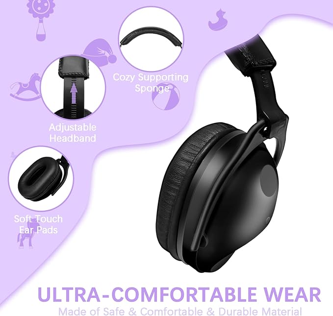 ZOHAN Kids Ear Protection 2 Pack,Kids Noise Canceling Headphone for Concerts, Monster Truck, Fireworks