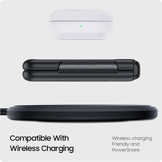 for Motorola Razr 2024 Case/Razr 2025 Case, Built-in Screen Protector & Hinge Protection & Ultra Thin PU Leather Matte PC Shockproof Cover Phone Case for Moto Razr 2024/2025(Black Gray)