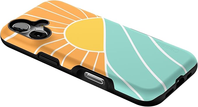Casely iPhone 17 Case | Waves & Rays | Sunshine | Bold Protective Design | Compatible with MagSafe