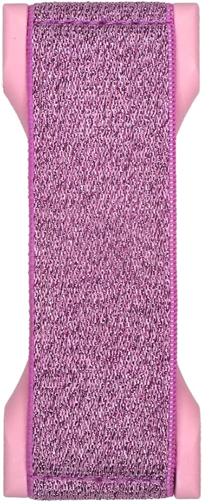 LOVEHANDLE PRO Premium Phone Grip - Elastic Phone Strap - Magnetic Phone Mount and Kickstand for Smartphone and Tablet - Pink Glitter