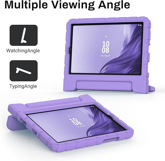 Kids Case for Lenovo Tab M9 2023 9 Inch (TB310FU / TB310XU),Light Weight Shockproof Convertible Handle Stand Kids Case Cover for Lenovo Tab M9 Tablet 9 Inch 2023 (Light Purple)
