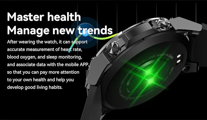 Men's Smartwatch Fitness Watch Outdoor Watch NFC Bluetooth Call Health Monitoring Heart Rate Oximetry 1.43 AMOLED Normal Bright Screen (Silver)