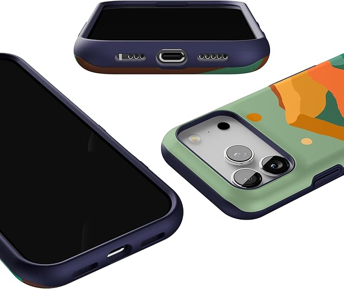 Casely iPhone 17 Pro Case | Endless Peaks | Colorblock Mountain | Compatible with MagSafe | Bold Protective Design