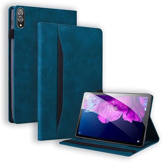 Case for Lenovo Tab P11 Pro (2nd Gen) / Tab P11 Pro Gen 2 11.2 inch Magnetic PU Leather Folio Stand Shell Cover Foldable Card Holder Multi-Angle Tab P11 Pro 2022 11.2",Peacock Blue
