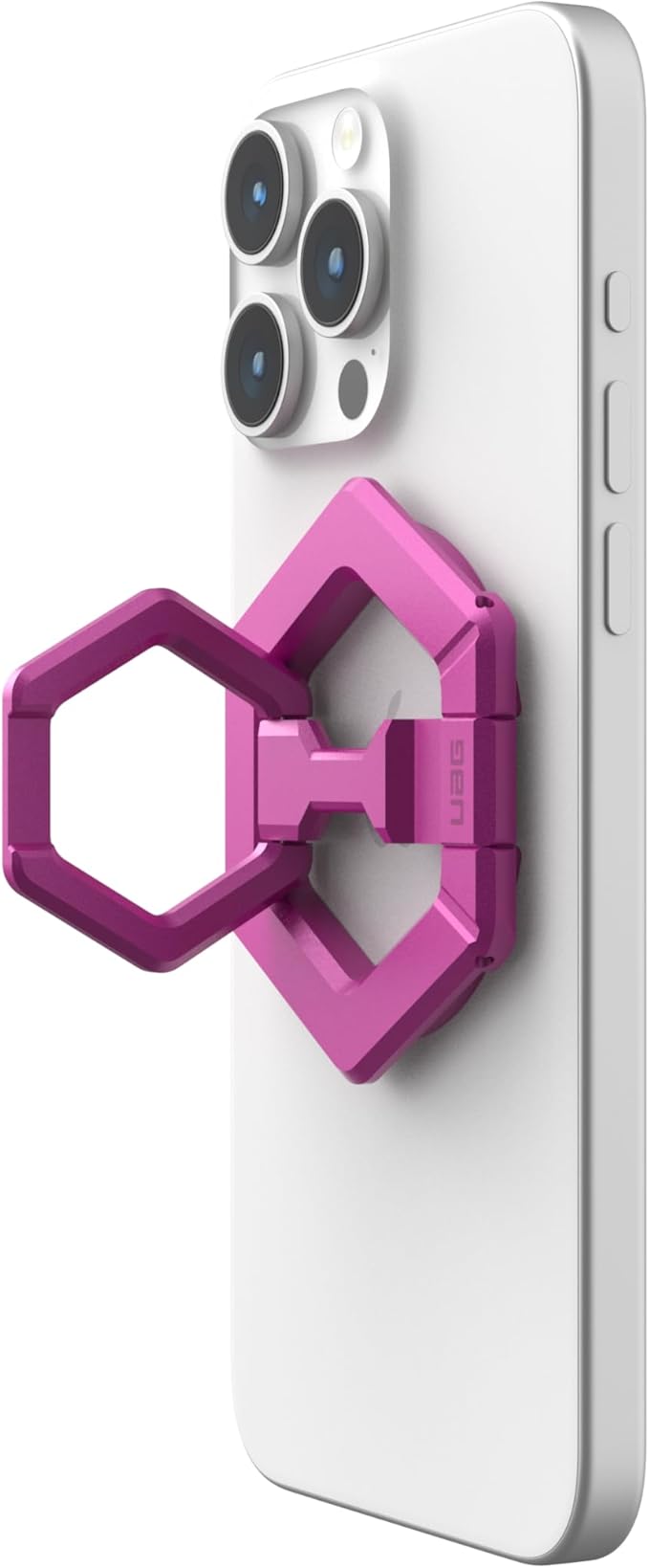 URBAN ARMOR GEAR UAG Magnetic Phone Ring Stand Compatible with MagSafe Magnet, Removable Metal Finger Ring Grip & 360 Rotation Adjustable Kickstand for iPhone 17, Galaxy S25, Orchid Pink