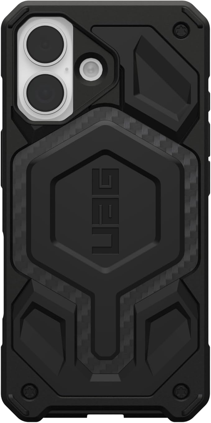 URBAN ARMOR GEAR UAG Designed for iPhone 17 Case Monarch Pro - Compatible with MagSafe Military Grade Protective Cover, Carbon Fiber