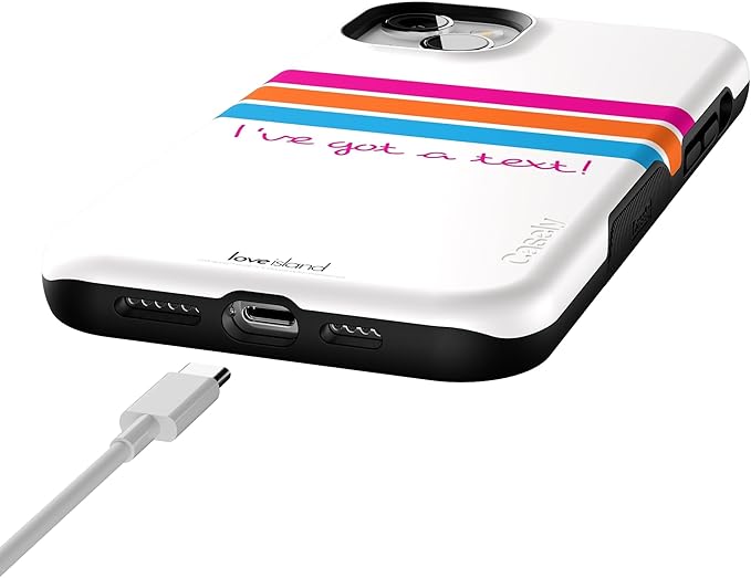 Casely iPhone 14 Case | Love Island | I've Got a Text! | Compatible with MagSafe | Bold Protective Design