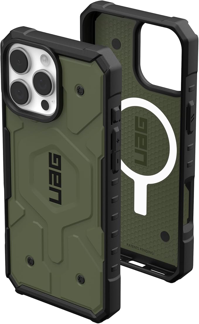 URBAN ARMOR GEAR UAG Designed for iPhone 16 Pro Max Case 6.9" Pathfinder - Compatible with MagSafe Charging Rugged Shockproof Anti-Slip Military Grade Protective Cover, Olive Drab
