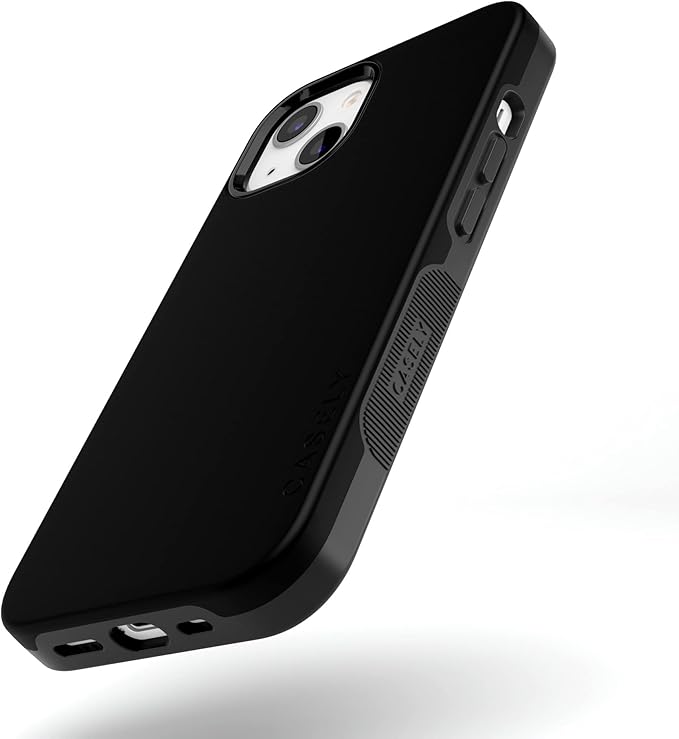 Casely iPhone 14 Case | Black on Black | Compatible with MagSafe | Bold Protective Design