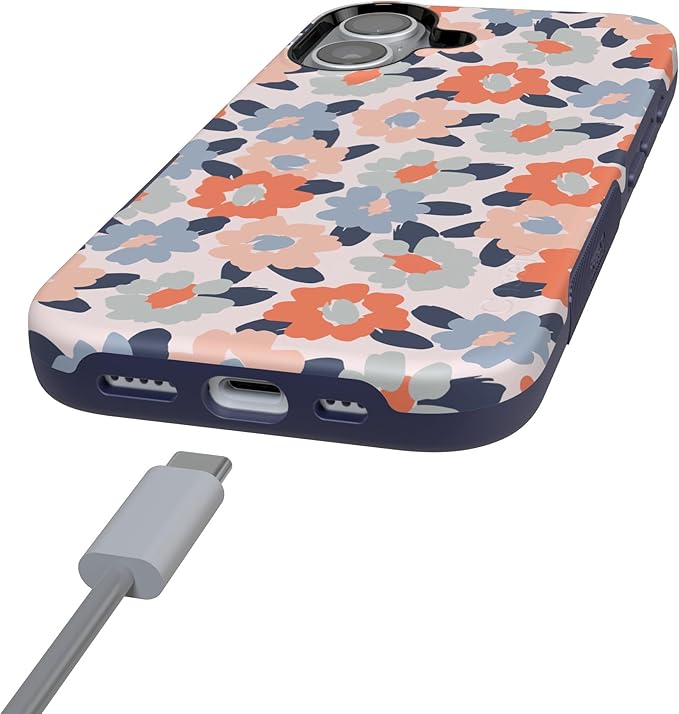 Casely iPhone 17 Case | Field of Flowers | Pastel Floral | Compatible with MagSafe | Bold Protective Design
