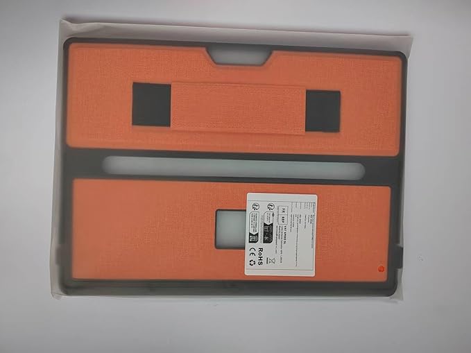 Case fit Microsoft Surface Pro 11/10/9/8 13-Inch, with Stent Cover, Hand Strap, All-in-one Rugged Case Compatible with Type Cover Keyboards, Orange
