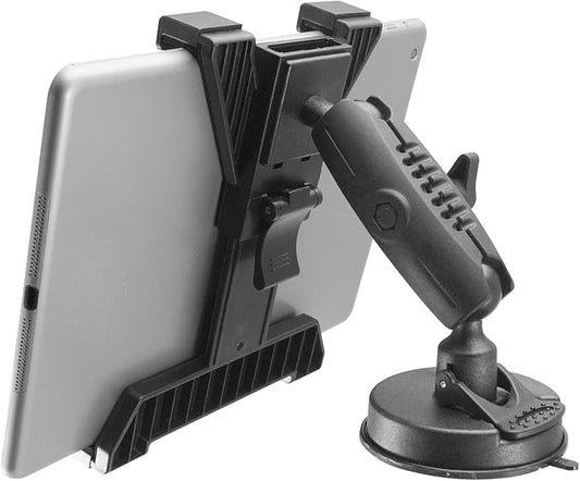 iBOLT TabDock BizMount Heavy Duty Tablet Mount with Suction Cup Base – Universal 7"-10" Holder for Trucks, Vans, SUVs, Aviation & Work Vehicles – Dashboard, Windshield, or Desk Compatible