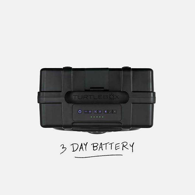 Turtlebox Original Gen 3: Portable Outdoor Bluetooth Speaker – Ultra-Loud (120dB), Waterproof (IP67), Rugged, Impact-Resistant, 3-Day Battery | Party Mode: Unlimited Pairing Stereo, Green/Blaze Orange
