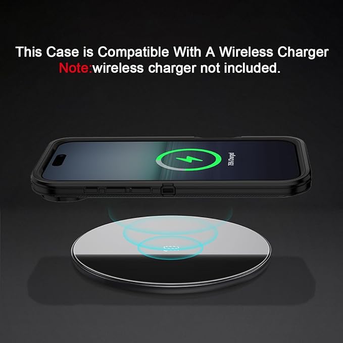 for iPhone Air Case/iPhone 17 Air Case Shockproof Dust/Drop Proof 3-Layer Full Body Protection [Without Screen Protector] Rugged Heavy Duty Cover for Apple iPhone Air 6.5" 2025,Black