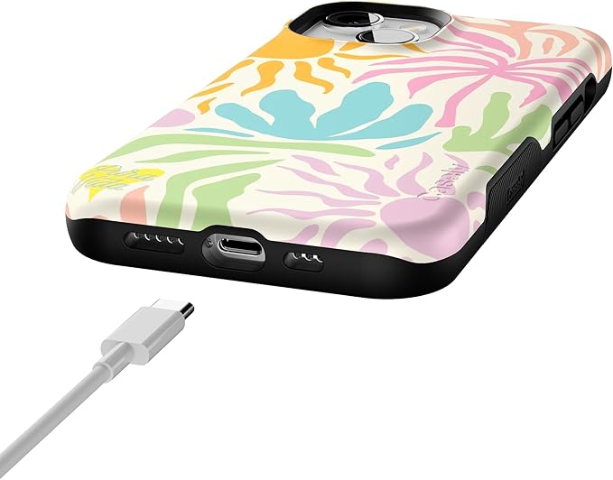 Casely iPhone 14 Case | Oasis | Pura Vida Floral | Compatible with MagSafe | Bold Protective Design