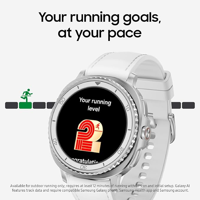 Samsung Galaxy Watch 8 Classic (2025) 46mm LTE Smartwatch, Cushion Design, Rotating Bezel, Quick Button, Sleep Coaching, Running Coach, Energy Score, White [US Version, 2 Yr Warranty]