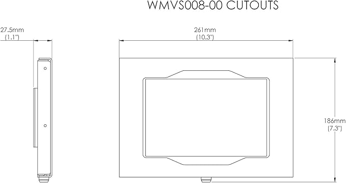 TABcare Locking Anti-Theft Metal Case for Samsung Galaxy TAB 8" 8.4" Tablet for Kiosk, POS, Store, Show Display, Time Clock (TAB S2 8.0, White)
