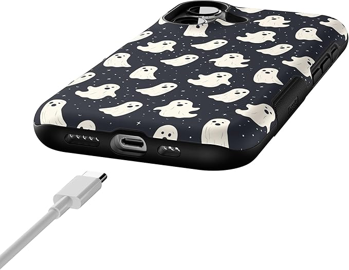 Casely iPhone 17 Case | All Boos No Bite | Friendly Ghost | Bold Protective Design | Compatible with MagSafe