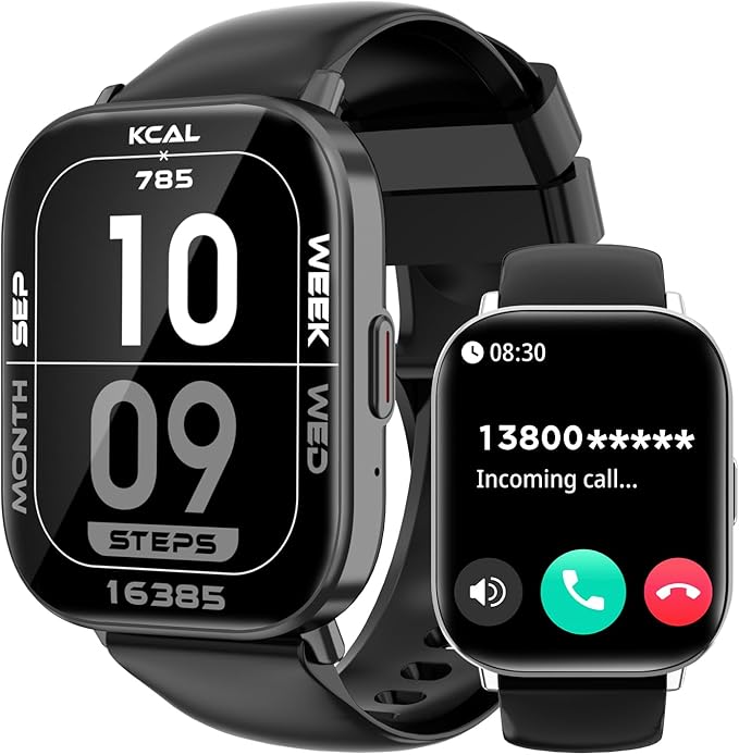 Smart Watch for Men and Women, 2.01-inch HD Touch Screen, 120+ Sports Modes/IP67 Waterproof/Heart Rate/Sleep Monitoring (Answer/Make Calls), for Android/iOS (Black)